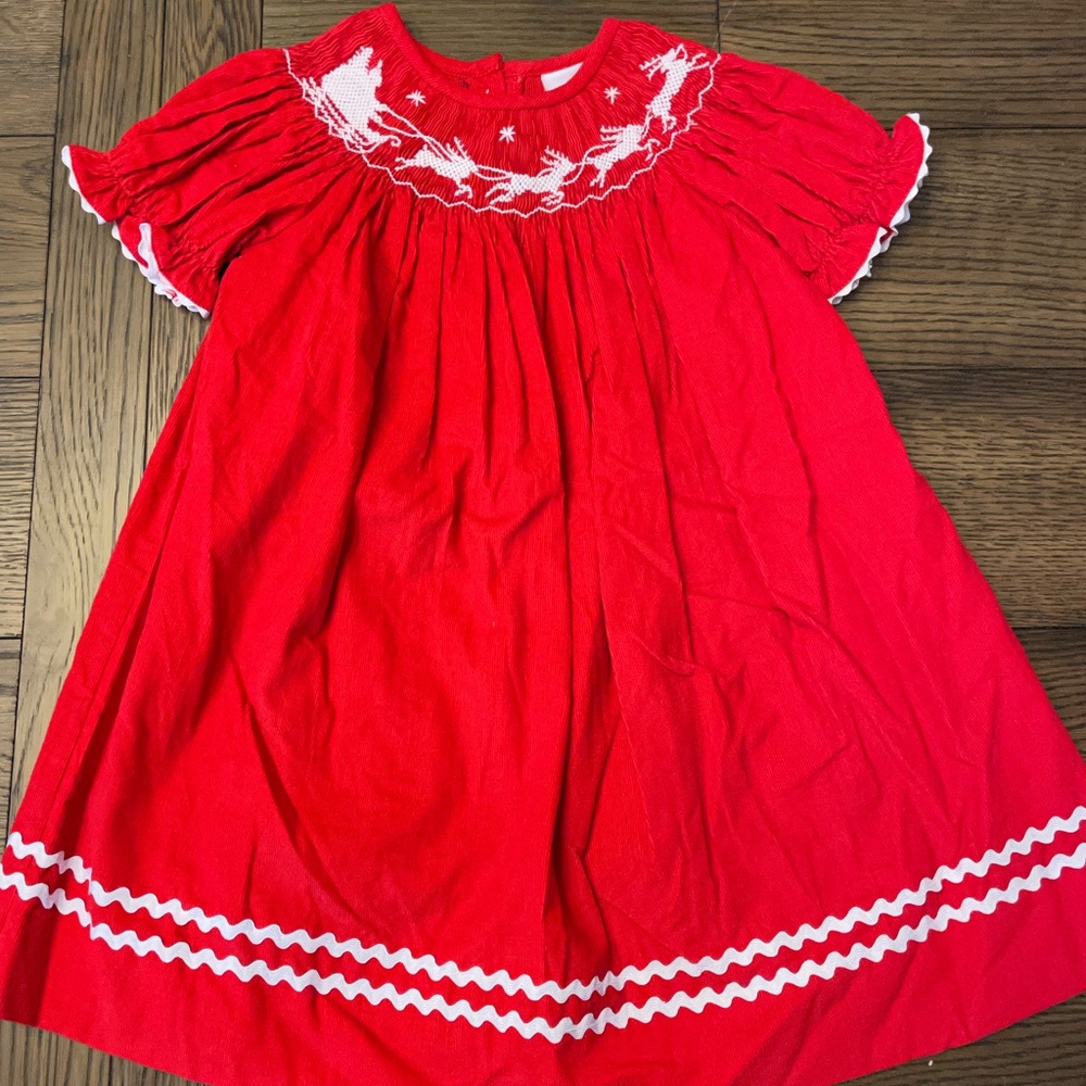 Christmas Smocked Dress